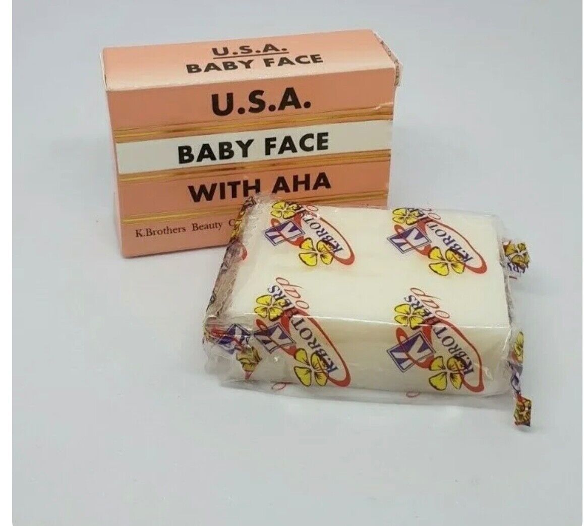 USA Baby Face Soap 50g x 12 bars K.Brothers Turmeric Natural Free World