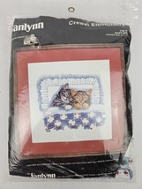 Janlynn Crewel Embroidery #36-9 Naptime Two Kittens In Bed 12&quot;x 12&quot; New ... - $13.97