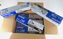 NEW Genuine Brother TN250 6 Set Black Toner Cartridges In Factory Sealed Box - $72.75
