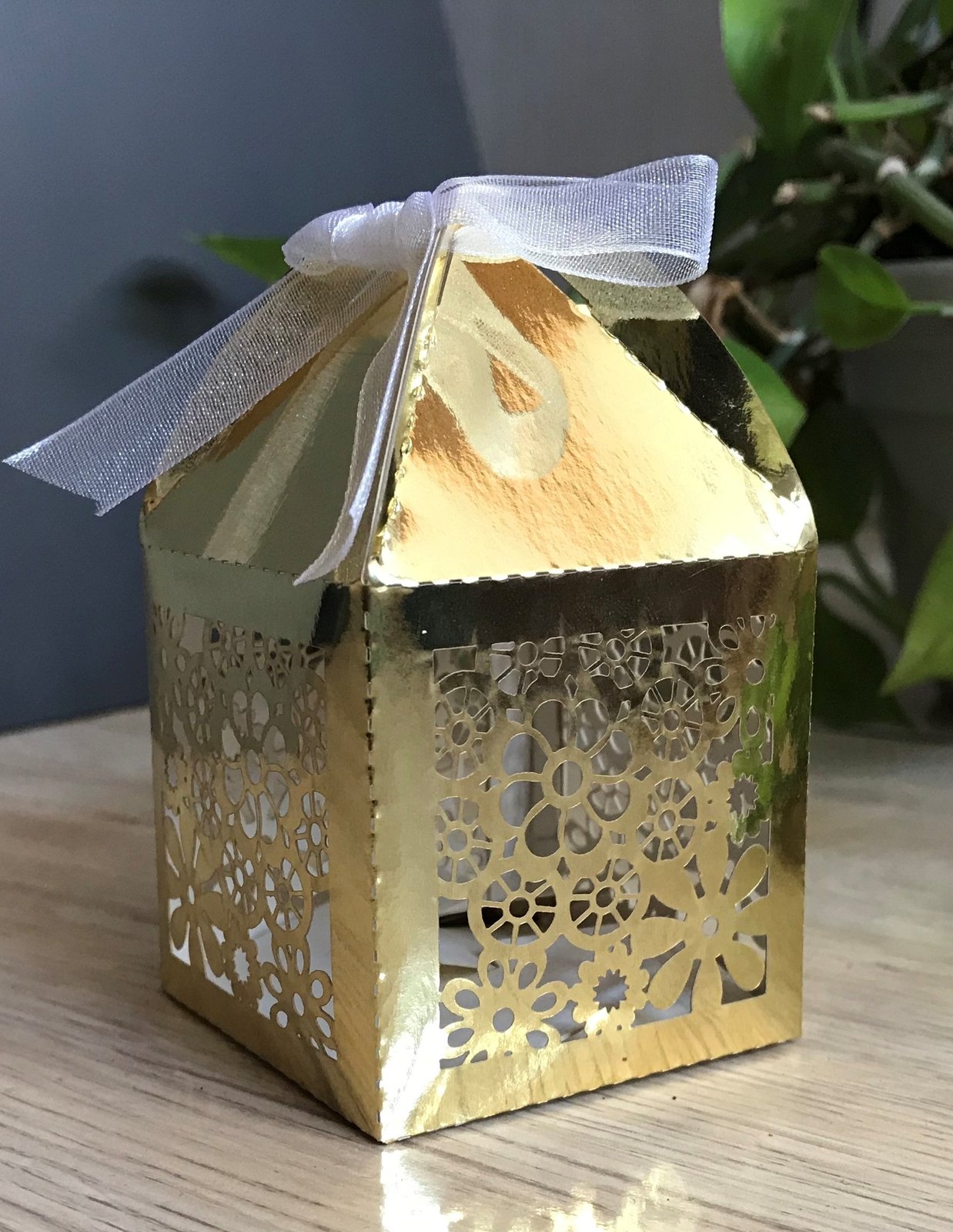 100pcs small gift packaging boxes,laser cut wedding favor boxes