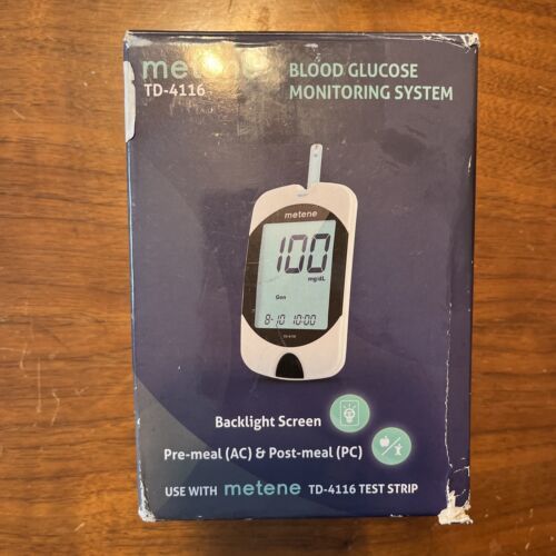 Metene TD4116 Blood Glucose Monitor Kit, 100 Strips, 100