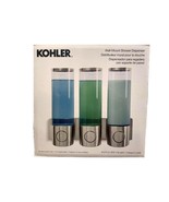 Kohler Triple Wall Mount Shower Dispenser Holds 16.9oz Brushed Nickle Ea... - $49.99