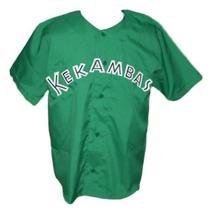 G-Baby #1 Kekambas Hard Ball Movie Baseball Jersey Button Down Green Any Size image 1