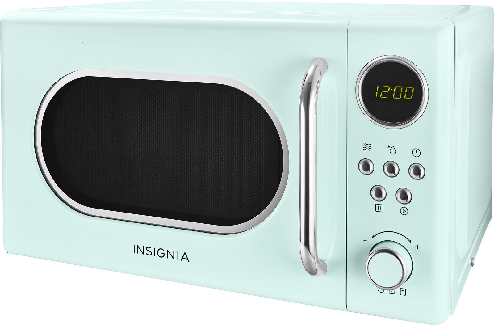 Insignia 0.7 Cu. Ft. Retro Compact Microwave Mint Microwaves