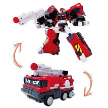 Metal Cardbot Phoenix Fire Korean Fire Truck Transforming Action Figure Robot image 3