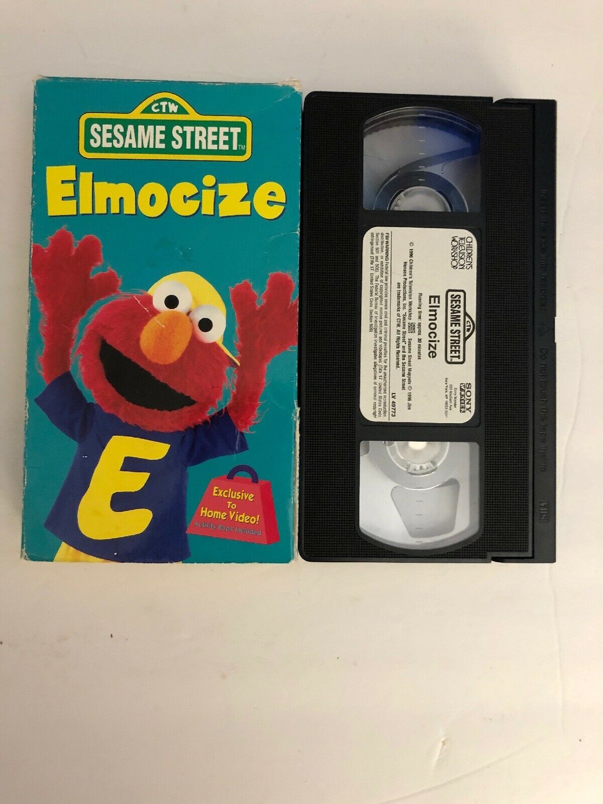 ELMOCIZE:Sesame Street(VHS)Cyndi Lauper, Elmo,Muppets-TESTED-RARE-SHIPS ...