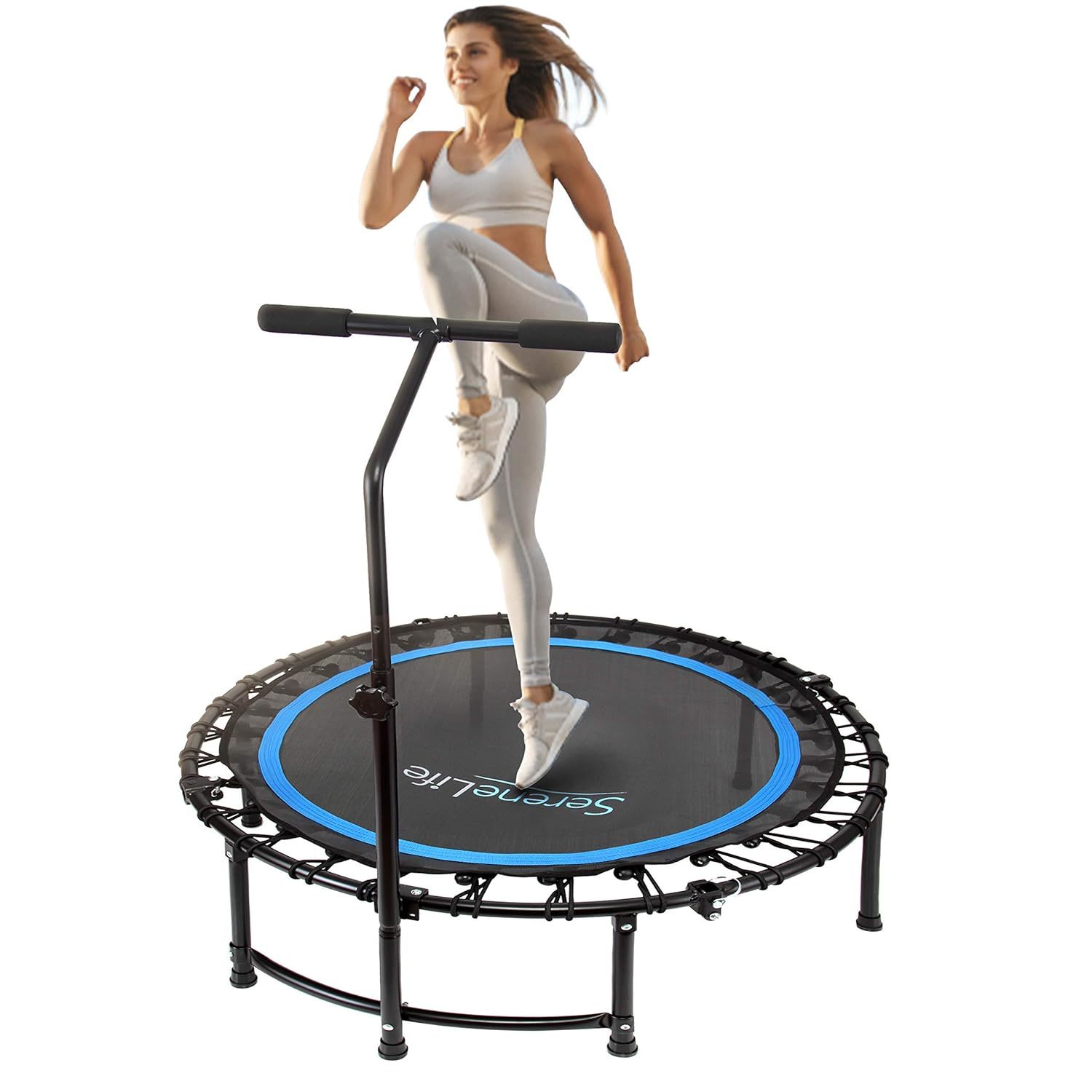 Indoor Rebounder Fitness Trampoline for Adults with Carry Bag(48