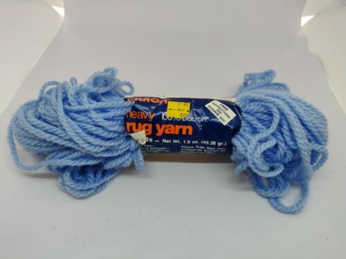 Carno  Heavy Rug Yarn Light Blue 0029 70 yards 1 skein - $8.86