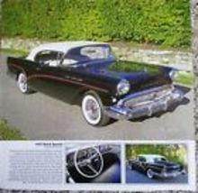 1957 Buick Special Convertible car print (black ,white top) - $6.00