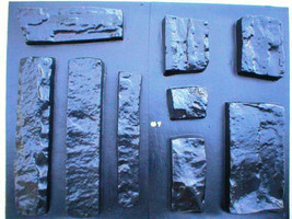 #OKL-04 Limestone Veneer Stone Molds(9) Make 100s of Concrete Stones for Pennies image 1
