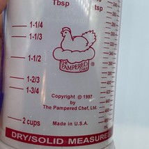 Pampered Chef Measure All Measuring Cup 2 Cups for Wet Dry Liquid Solid  1997, the Pampered Chef Wet Dry Sliding Measuring 2 Cup 