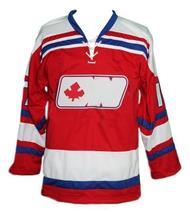 Any Name Number Ottawa Nationals Retro Hockey Jersey New Red Martin Any Size image 1