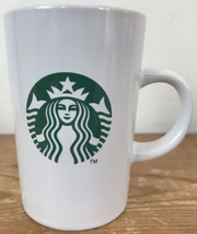 Starbucks 2011 Classic Logo Green White Ceramic Tall Coffee Mug 10.6 Fl Oz - $24.99