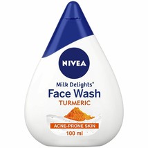 Nivea Women Face Wash for Acne Prone Skin Milk Delights Turmeric Reduces 100ml - $11.26