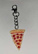 Hot Dog Mustard Charm Keychain Clay Food Summer Condiments