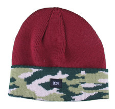 Dope Couture Maroon Red Camo Beanie - $18.71
