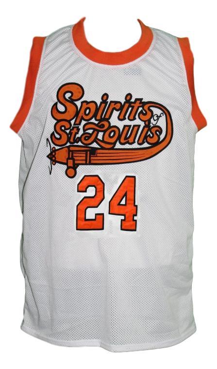 Marvin barnes  24 st louis retro aba custom basketball jersey white   1