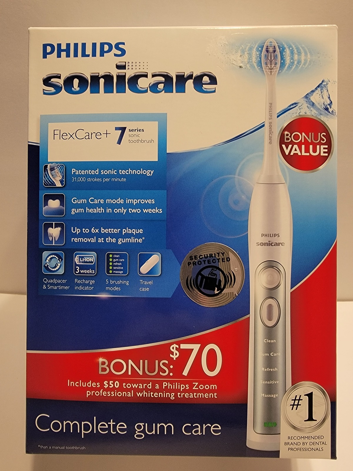 Primary image for New Philips Sonicare Flexcare Plus 7 Series HX6921/04 Rechargeable Toothbrush