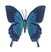 Custom and Unique Amazing Colorful Butterflies[Ulysses Swallowtail ] Embroidered - $14.15
