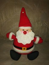 Hallmark Ambassador 1982 Vintage Santa Plush 9&quot; Christmas Xmas Bell On H... - $29.69