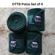 OTTB Green All Purpose Saddle Pad and Set of 4 OTTB Polos USED image 4