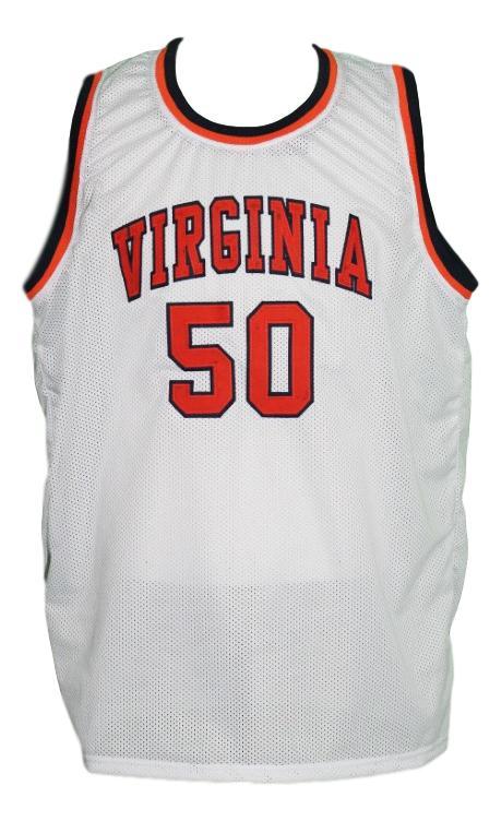Ralph sampson  50 custom college virginia basketball jersey white   1