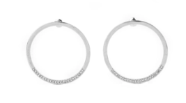 Paparazzi Spot On Opulence White Post Earrings - New - $4.50