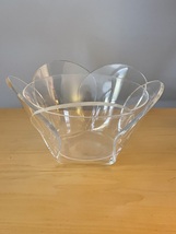 Vintage 70s 2-part Lucite "petal" ice bowl set