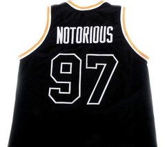 Notorious #97 Bad Boy Biggie Smalls Men Basketball Jersey Black Any Size image 2