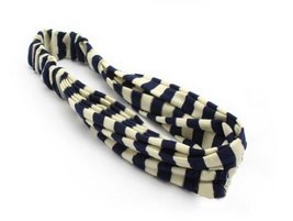 Stripe Headband Cotton Hairband Wide Headwrap Soft Hair Accessories LIGHT YELLOW
