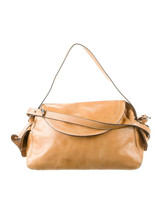 FRANCESCO BIASIA Golden Tan Leather Shoulder Bag - $65.00
