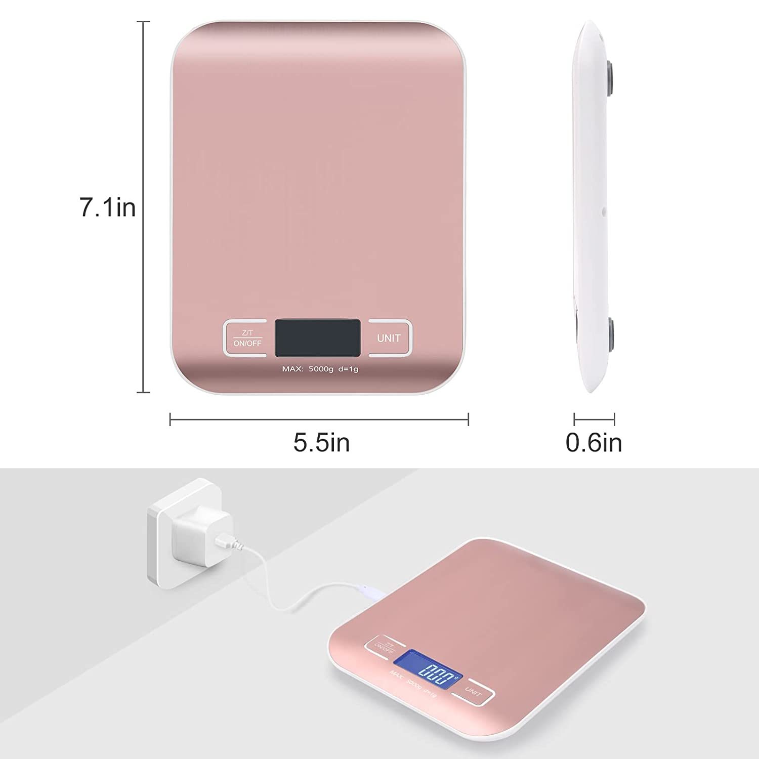 Digital Touch Pocket Scale 0.01oz - Tomiba 3000g Small Portable Electronic Precision Scale (0.1g) Resolution 2 AAA Batteries Included