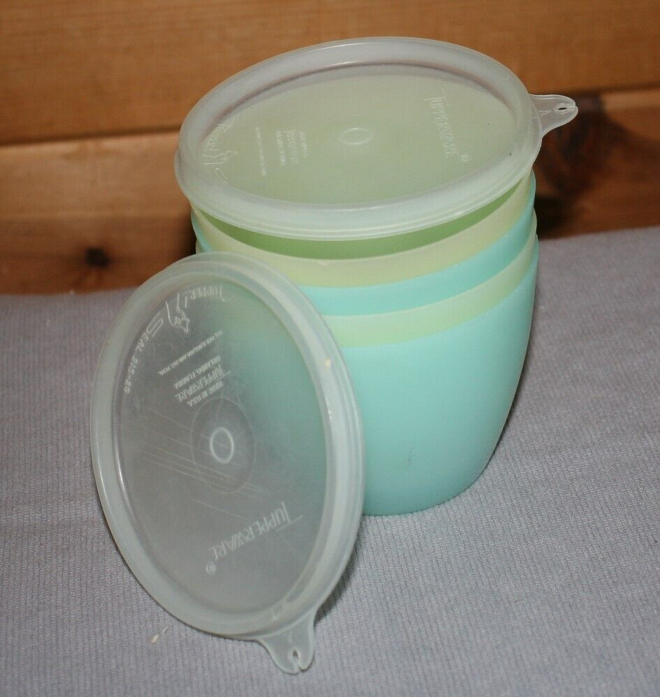 Vintage Mint Green Tupperware 3-piece Jello Mold 1960s 1970s 