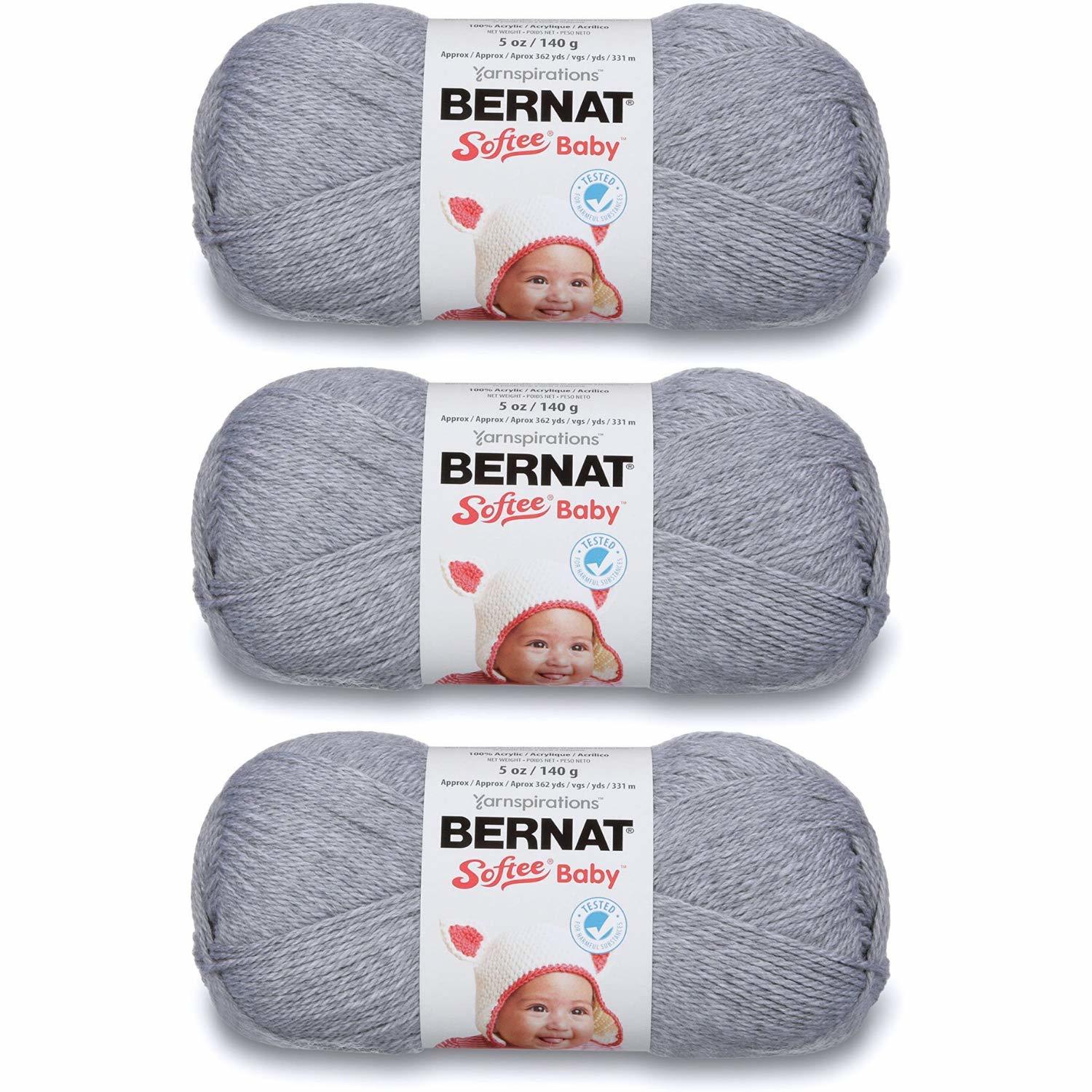 Bernat Softee Baby Yarn - Solids-Aqua, Multipack of 3