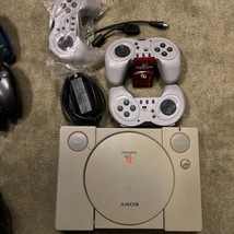 Sony PlayStation (PS1) Gray Console W/ Pwr. Cord, 3 Controllers & 2x Memory Card - $49.95