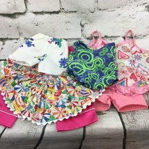 Assorted 18” Doll Clothing 6Pc Lot Shorts Skirt Swimsuit Pajama Bottoms Top - $19.79