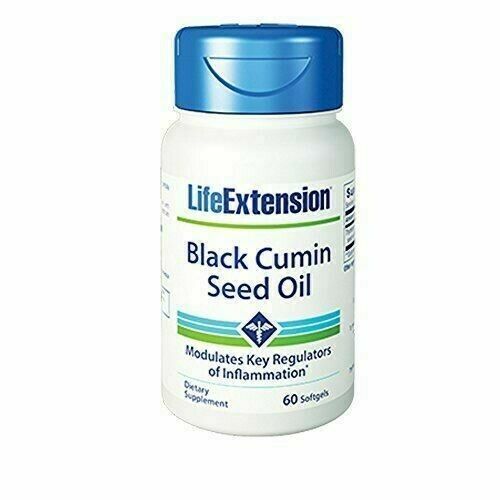 Life Extension Black Cumin Seed Oil Key Regulators of Inflammation 60 softgels - $15.35