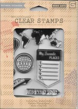 Hero Arts #CL 690 My Favorite Travel Collection by BasicGrey Clear Stamps - NIP - $9.90