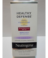 New Neutrogena Healthy Defense Daily Moisturizer SPF 50 Sensitive Skin 1... - $30.00