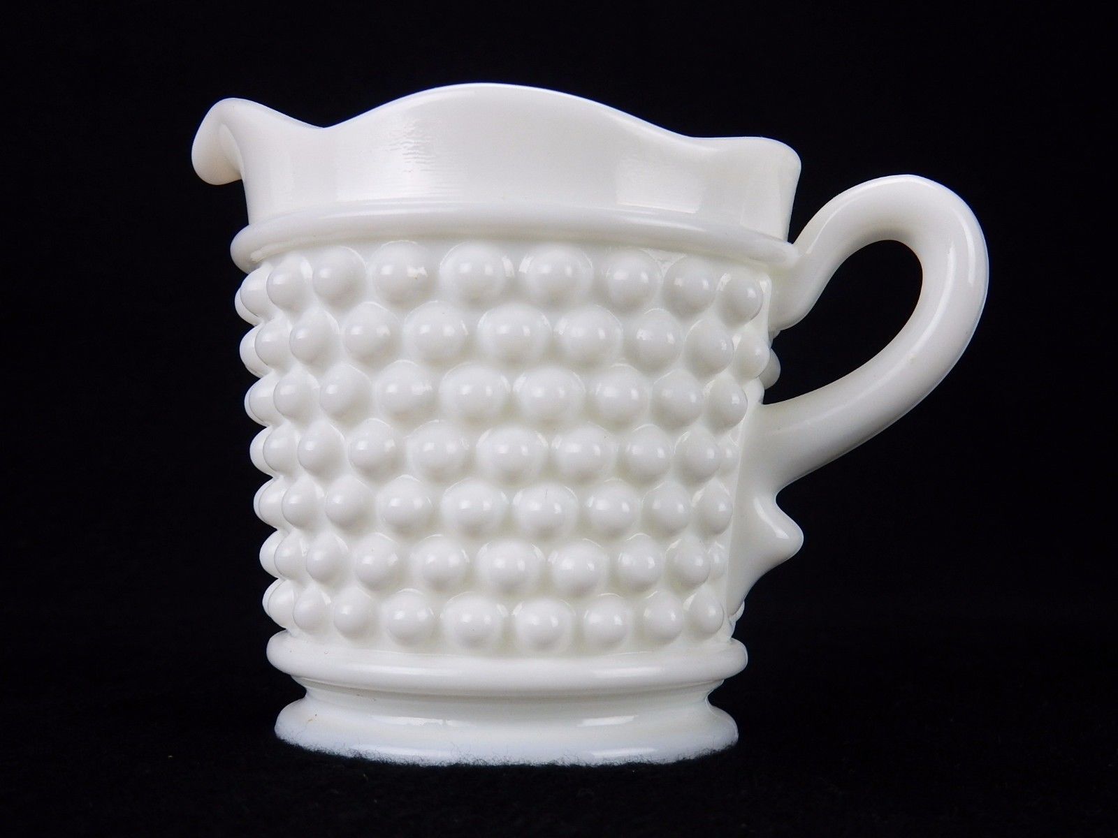 Anchor Hocking - Hobnail Milk Glass Pattern - Pint Pitcher - 4.75