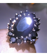 Haunted RING ALIGN ENERGIES INCREASE POWER MAGICK Spell 925 ONYX Cassia4 - $57.77