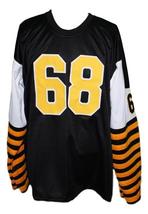 Angelo Mosca #68 Hamilton Tiger-Cats CFL New Men Football Jersey Black Any Size image 5