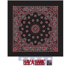 Havahank 2-Sided Cotton Paisley Bandana Head Neck Face Wrap Scarf Handkerchief - $5.99
