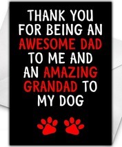 DOG Doggy Father&#39;s Day Card - Fathers Day Mum Card - Pet Father&#39;s Day - $3.71