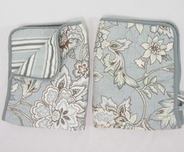 Peacock Alley Floral Blue Reversible Quilted 2-PC Standard Shams - $50.00