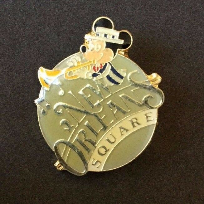 Primary image for Walt Disney Productions New Orleans Square Gold Writing Mickey Mouse Pin c1980's