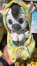 Disney Parks Animal Kingdom Baby Zebra in a Hoodie Pouch Blanket Plush Doll NEW image 1