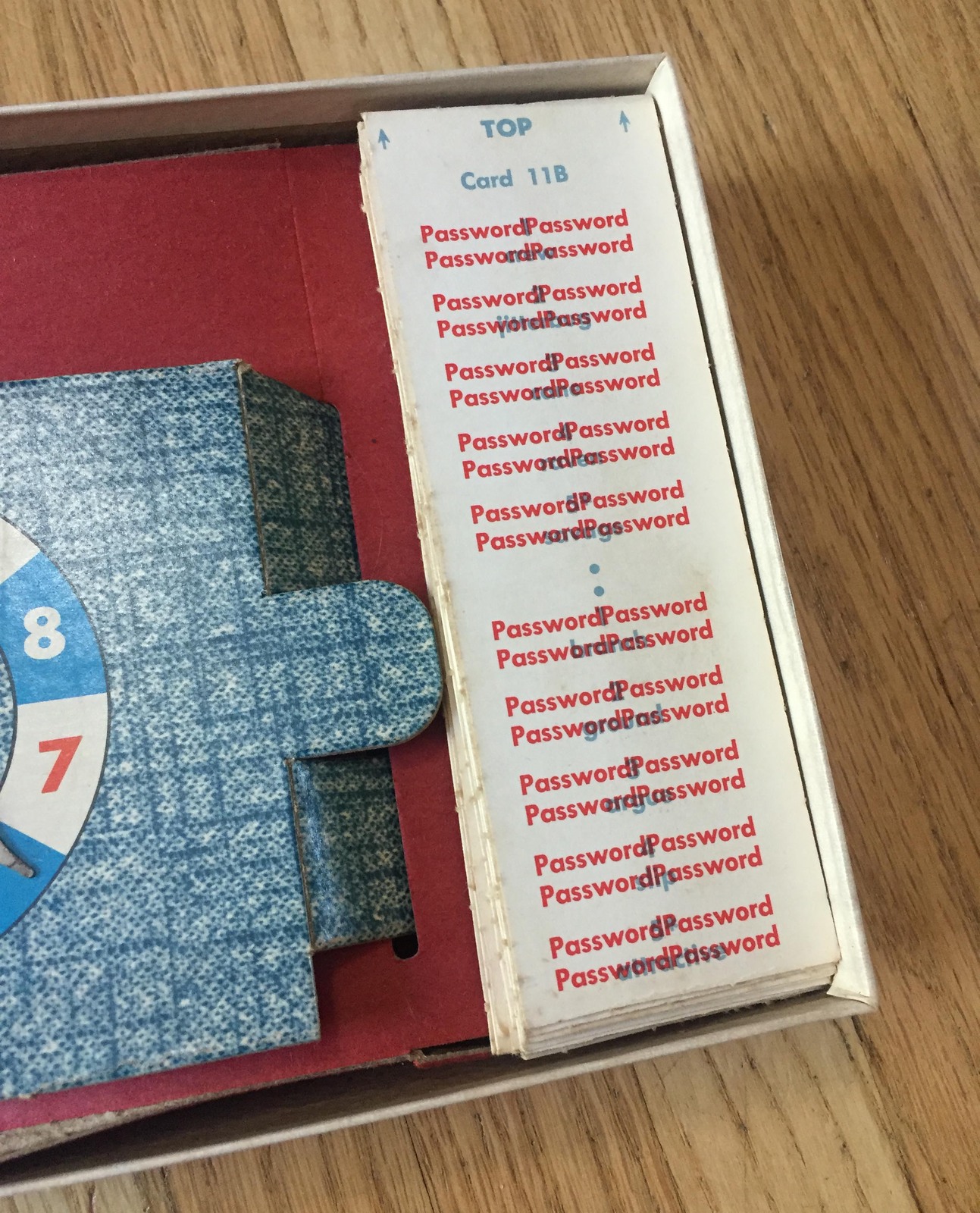 Vintage 1962 Password Game