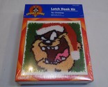 Caron Looney Tunes Taz Christmas Latch Hook Kit NEW 13x13&quot; LT0541 Yellow... - $26.72