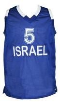 Custom Name # Team Israel Basketball Jersey New Sewn Blue Any Size image 1